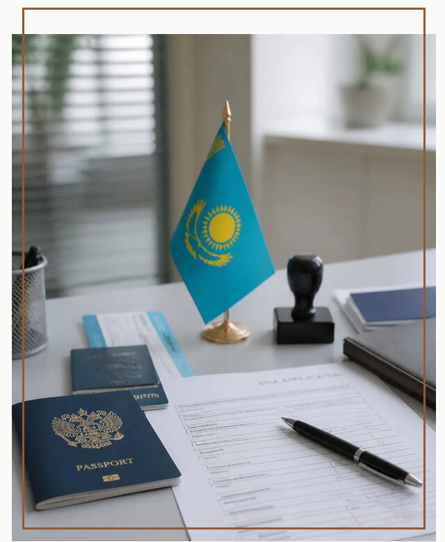 Оформление визы в Казахстан для поездки и работы в Кингисеппе